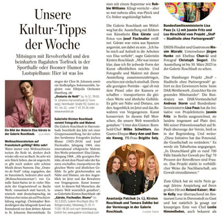 Unsere Kultur-Tipps der Woche Galerie Roschlaub