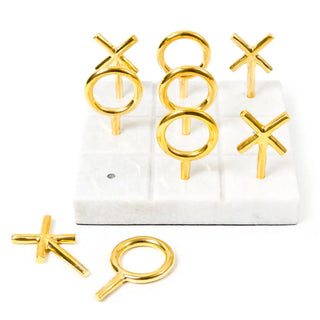 Jonathan Adler Bras Tic- Tac- Toe Set Marmor Jonathan Adler  Galerie Roschlaub