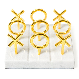 Jonathan Adler Bras Tic- Tac- Toe Set Marmor Jonathan Adler  Galerie Roschlaub