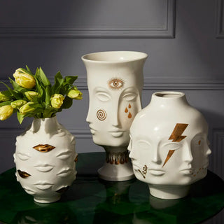 Gilded Dora Maar Large Vase Galerie Roschlaub  Galerie Roschlaub