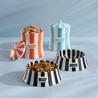 Jonathan Adler Vice Pet Woof Futternapf Hund Galerie Roschlaub  Galerie Roschlaub