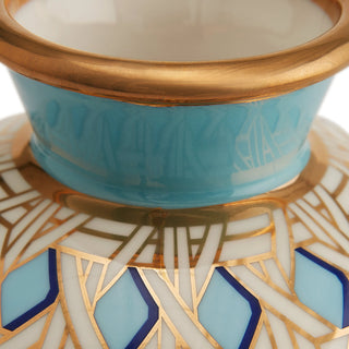 Basketweave  round Vase Jonathan Adler  Galerie Roschlaub