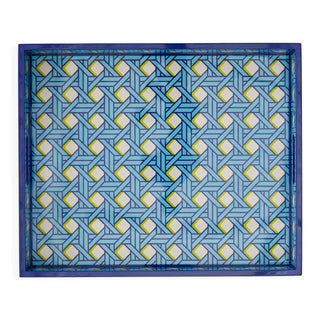 Basketweave Lacquer Tray Galerie Roschlaub  Galerie Roschlaub