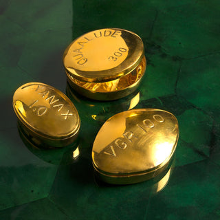 Xanax Brass Pill Box