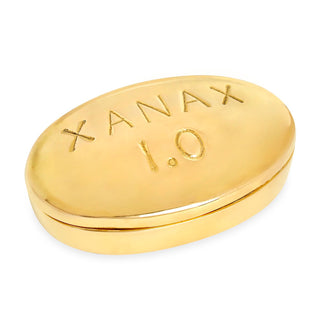 Xanax Brass Pill Box