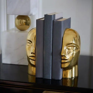 Brass Atlas Buchstützen Galerie Roschlaub  Galerie Roschlaub