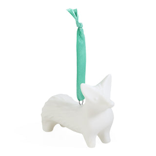 Corgi Ornament white